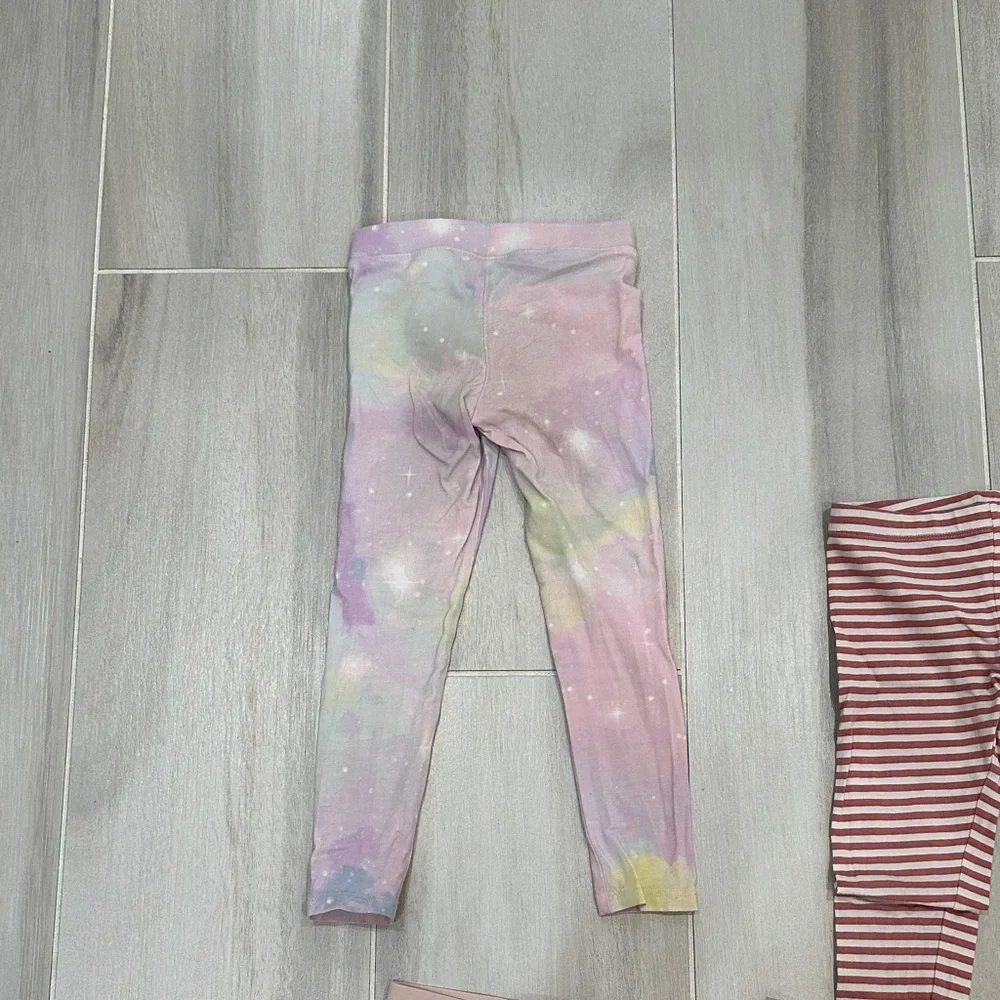 H&M 3T 4T Kids Leggings Set - Pink, Red, Multicolor - Picture 4 of 16